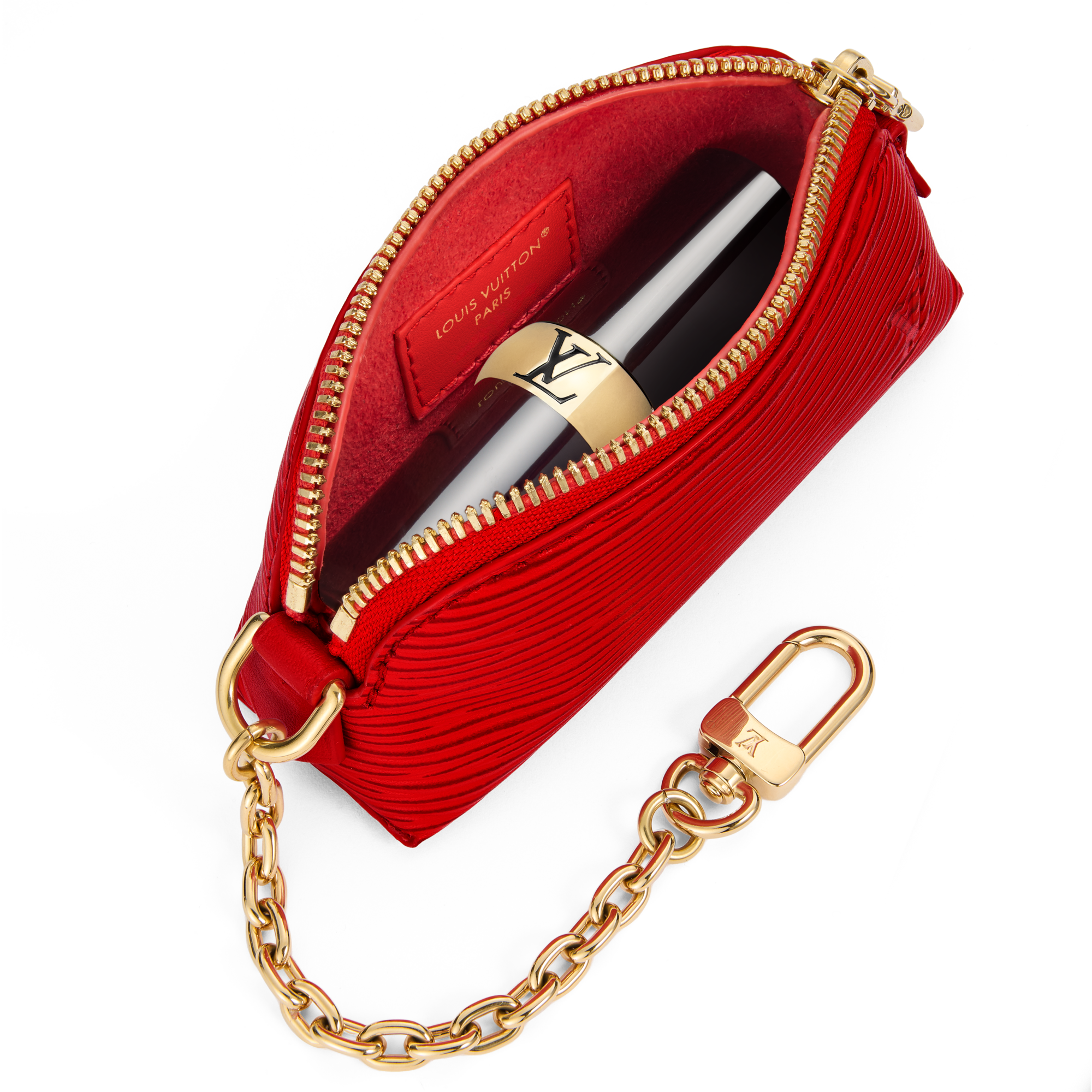 Cosmetic Lipstick Pouch Epi Leather - Women - Small Leather Goods